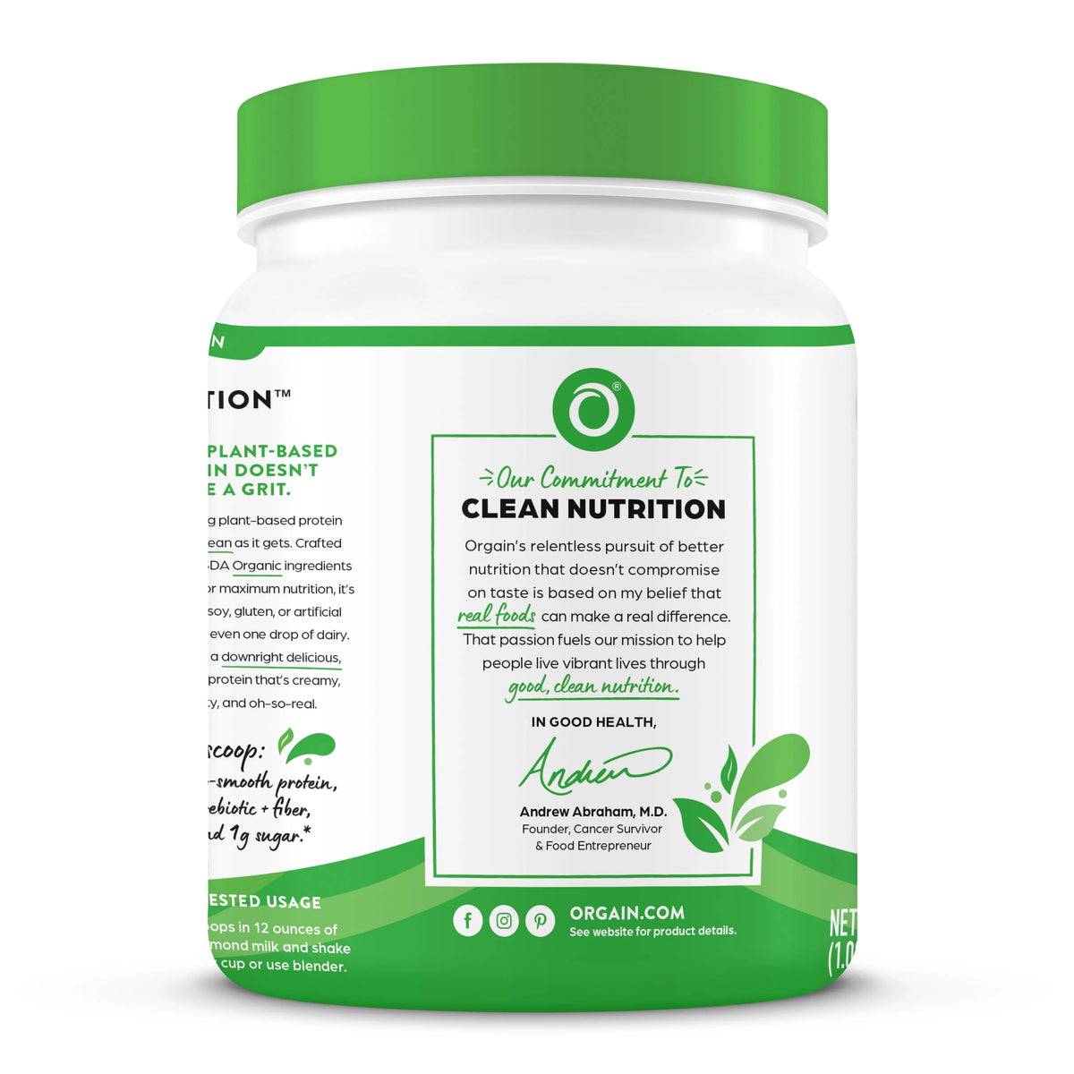 Organic Vegan 21g Protein Powder Chocolate Peanut Butter 1.02lb T210