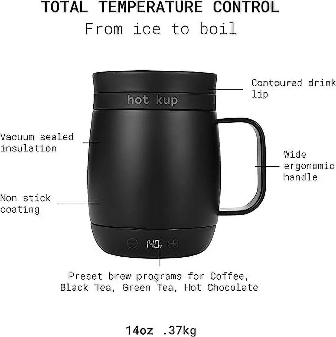Black Single Serve Temperature Controlled Mug with AC Base P139