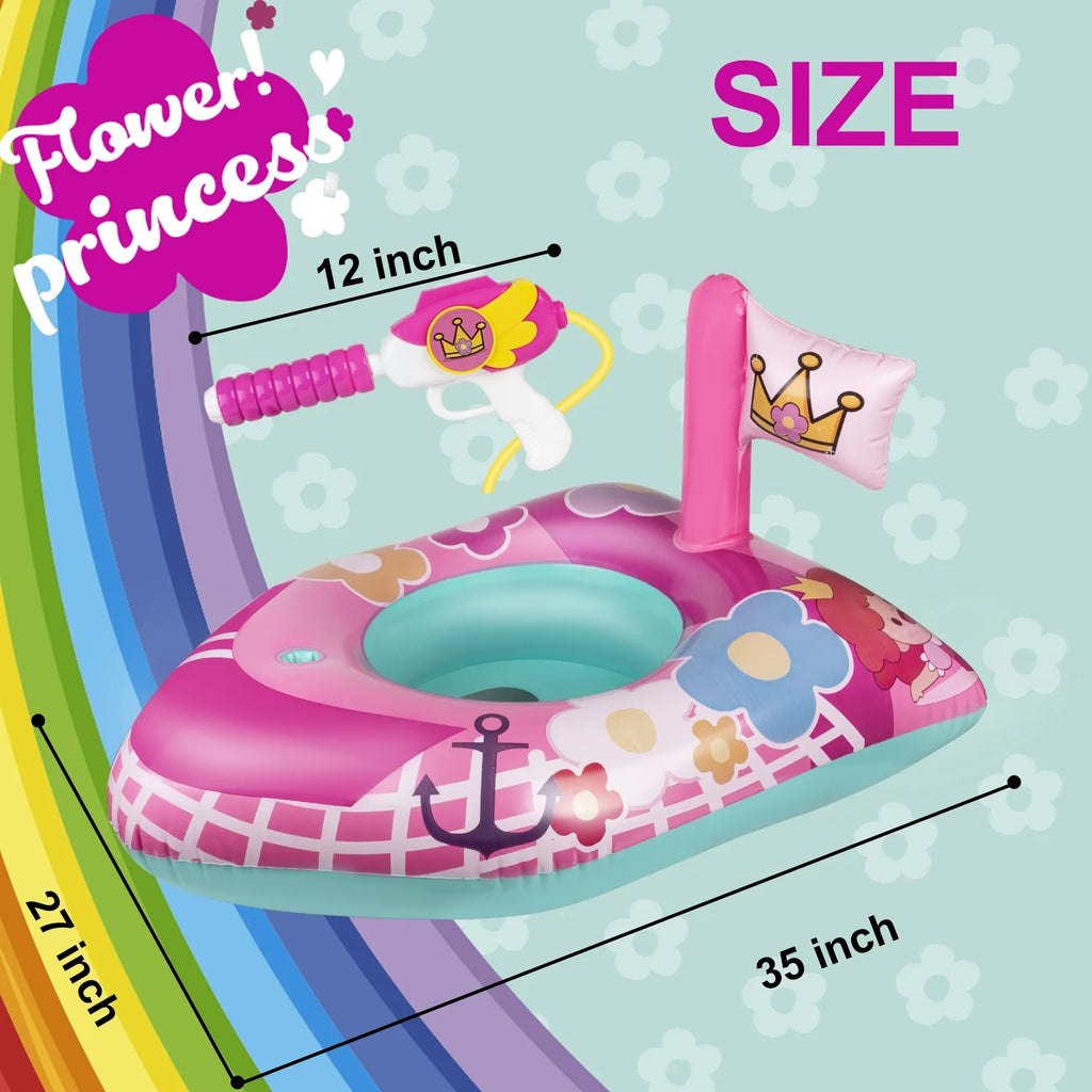 Pink Inflatable Toddler Pool Float Y580