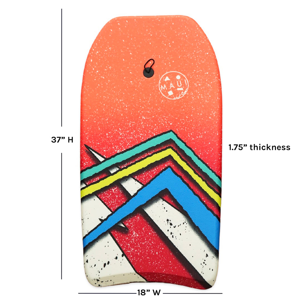 Red Arrow 37 inch Lightweight Bodyboard with Leash A4559