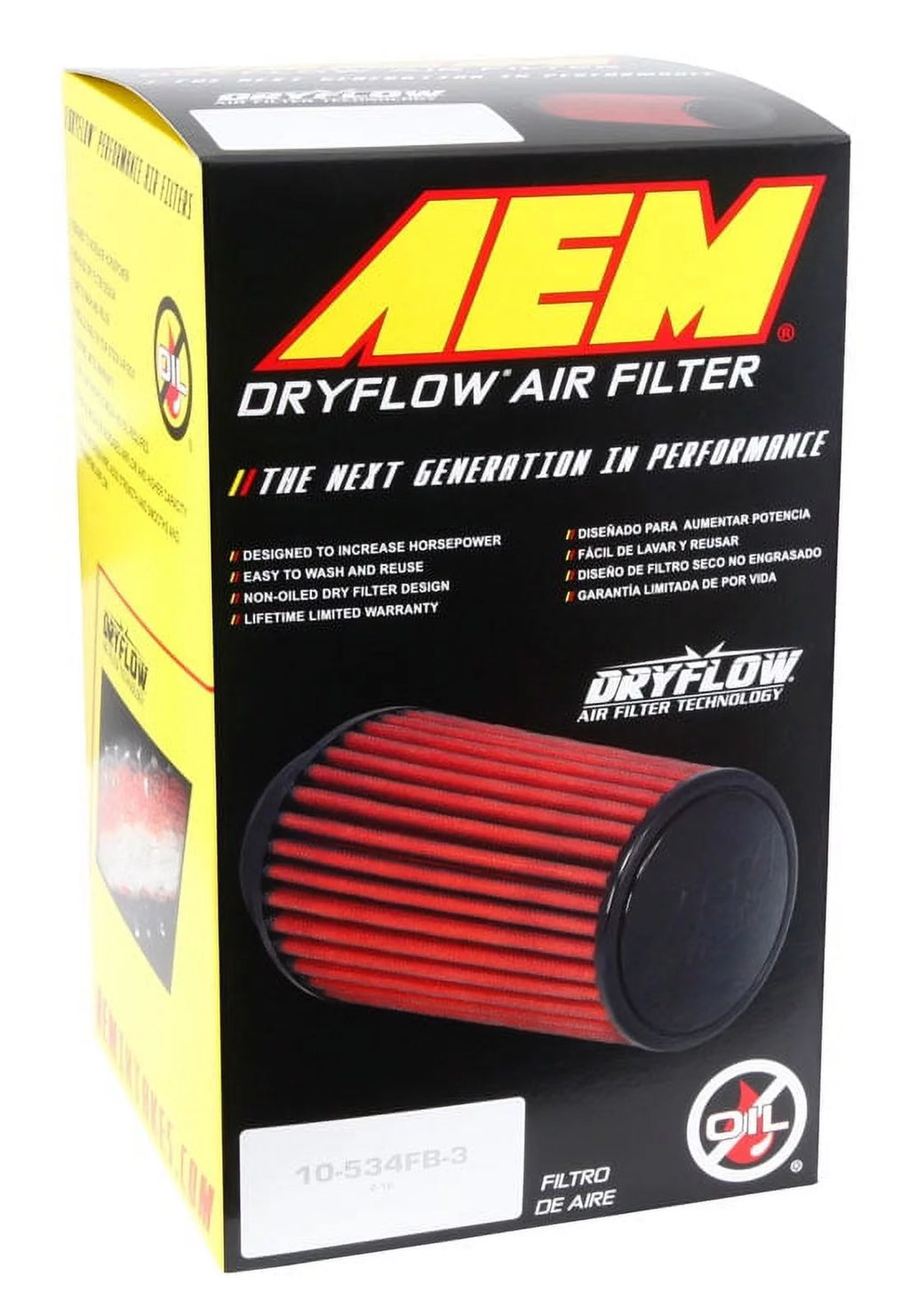 Universal DryFlow Clamp-On Air Filter W172257