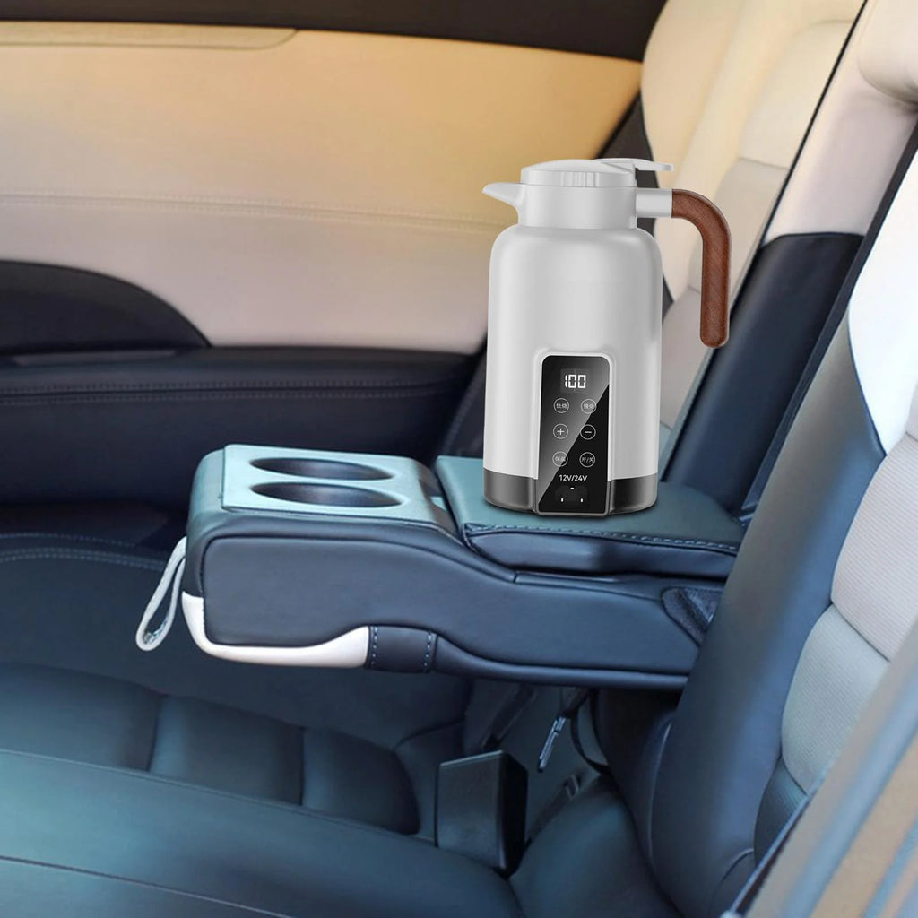 White 1.3L Car Heating Kettle A3506