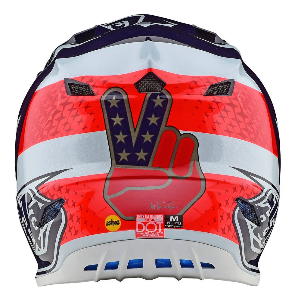 Red White Blue Polyacrylite Helmet A737