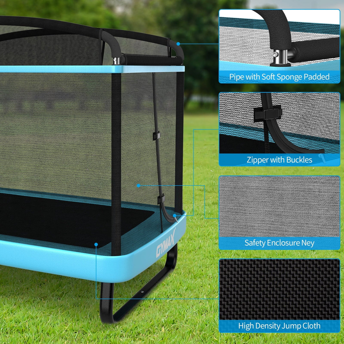 6FT Kids Recreational Trampoline with Swing I28727