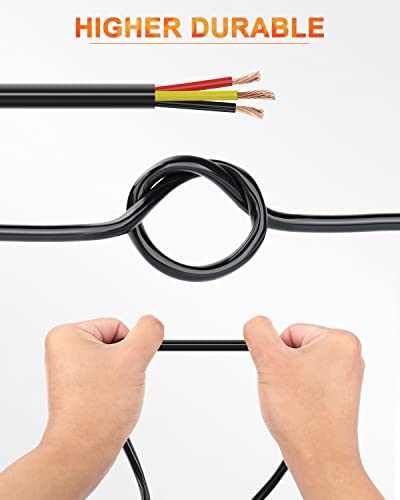 10 Gauge 2 Conductor Tinned Copper Electrical Wire 15FT V36373