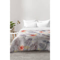 King Abstract Floral Comforter T768