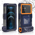 Waterproof Protective Case for Phones Up to 6.9 Inch with Lanyard H13860