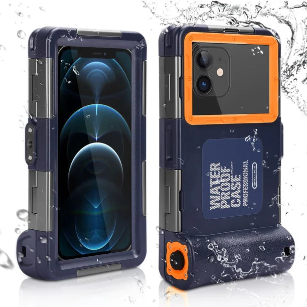 Waterproof Protective Case for Phones Up to 6.9 Inch with Lanyard H13860