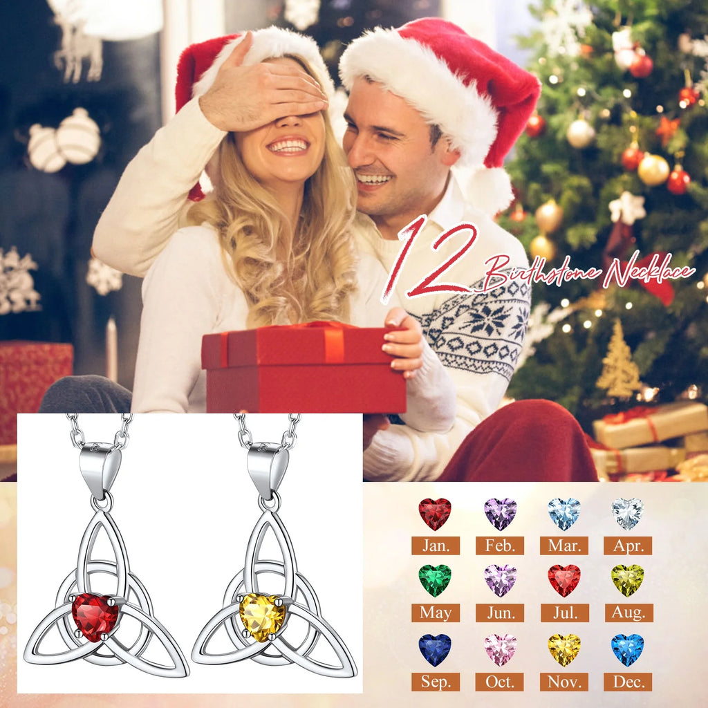 Celtic Knot Heart Necklace 925 Sterling Silver O1705