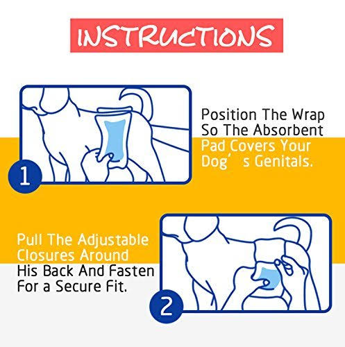Pet Soft Disposable Male Wrap Dog Diaper 72 Count Z213703