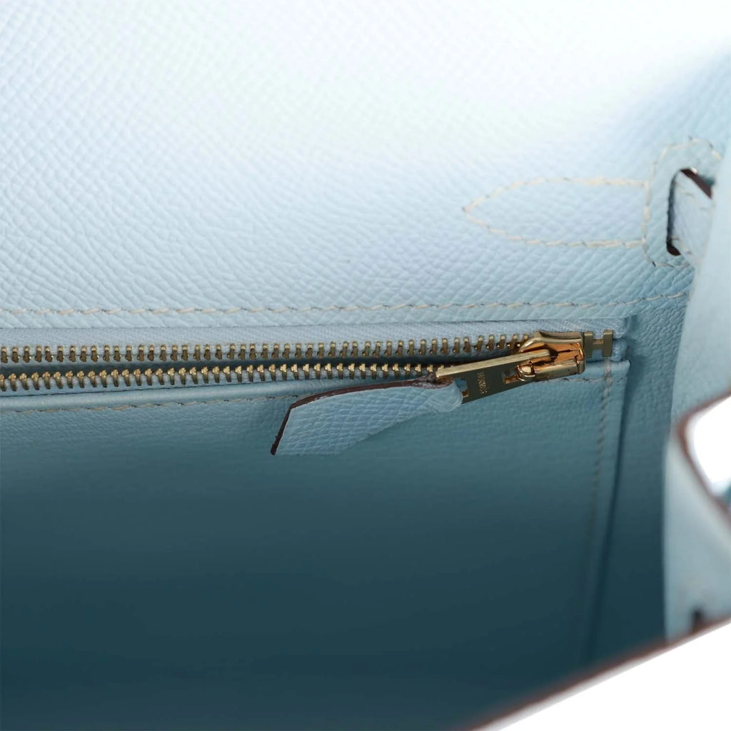 Bleu Brume Epsom Leather Bag V291