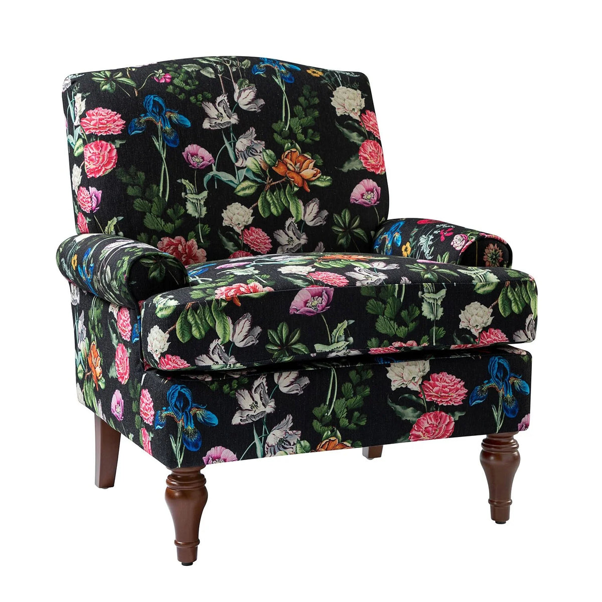 Wooden Upholstered Armchair V384