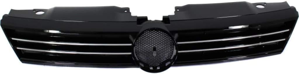 Chrome Shell Grille Assembly with Painted Black Insert Q399