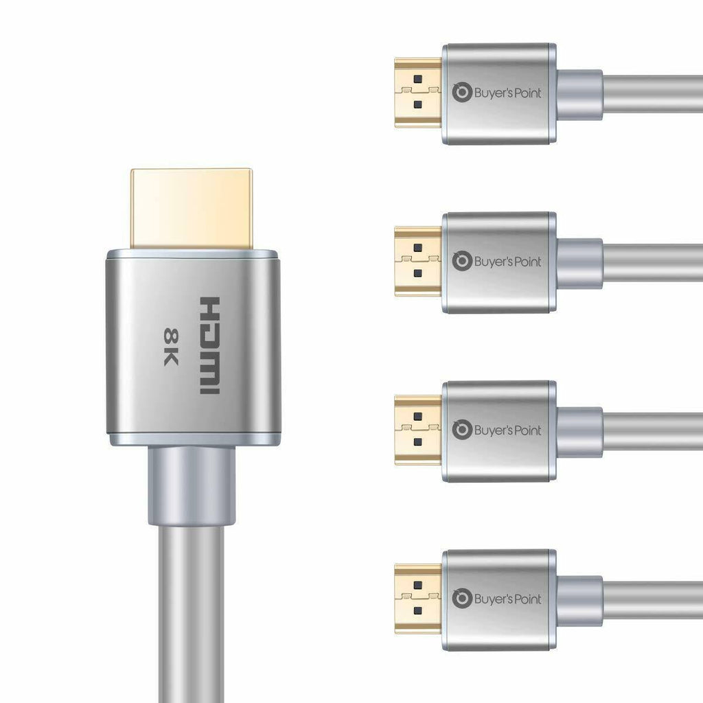 6ft Grey HDMI 2.1 Cable 5 Pack F3898