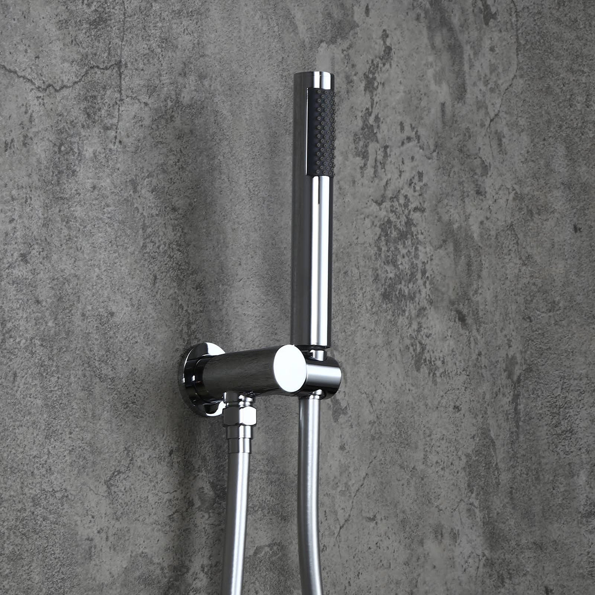 Chrome Wall Mounted Rain Shower Faucet Set with Hand Shower T32772