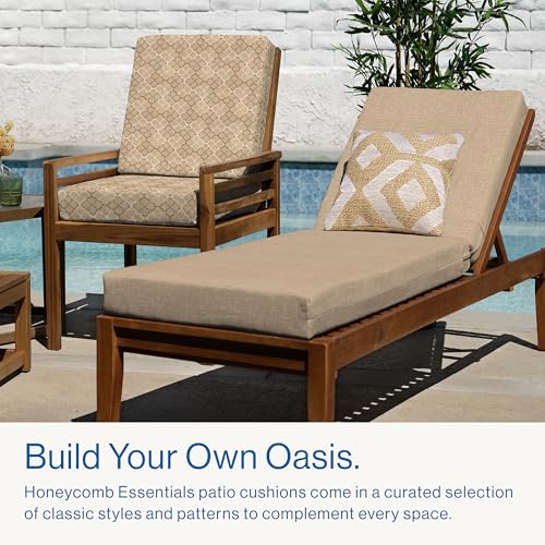 Outdoor Dining Chair Cushion 20 x 41 Navy W396313