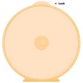 200 Orange Round Clamshell CD/DVD Case with Lock T16048