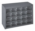 20 Gray Drawer Bin Cabinet T722
