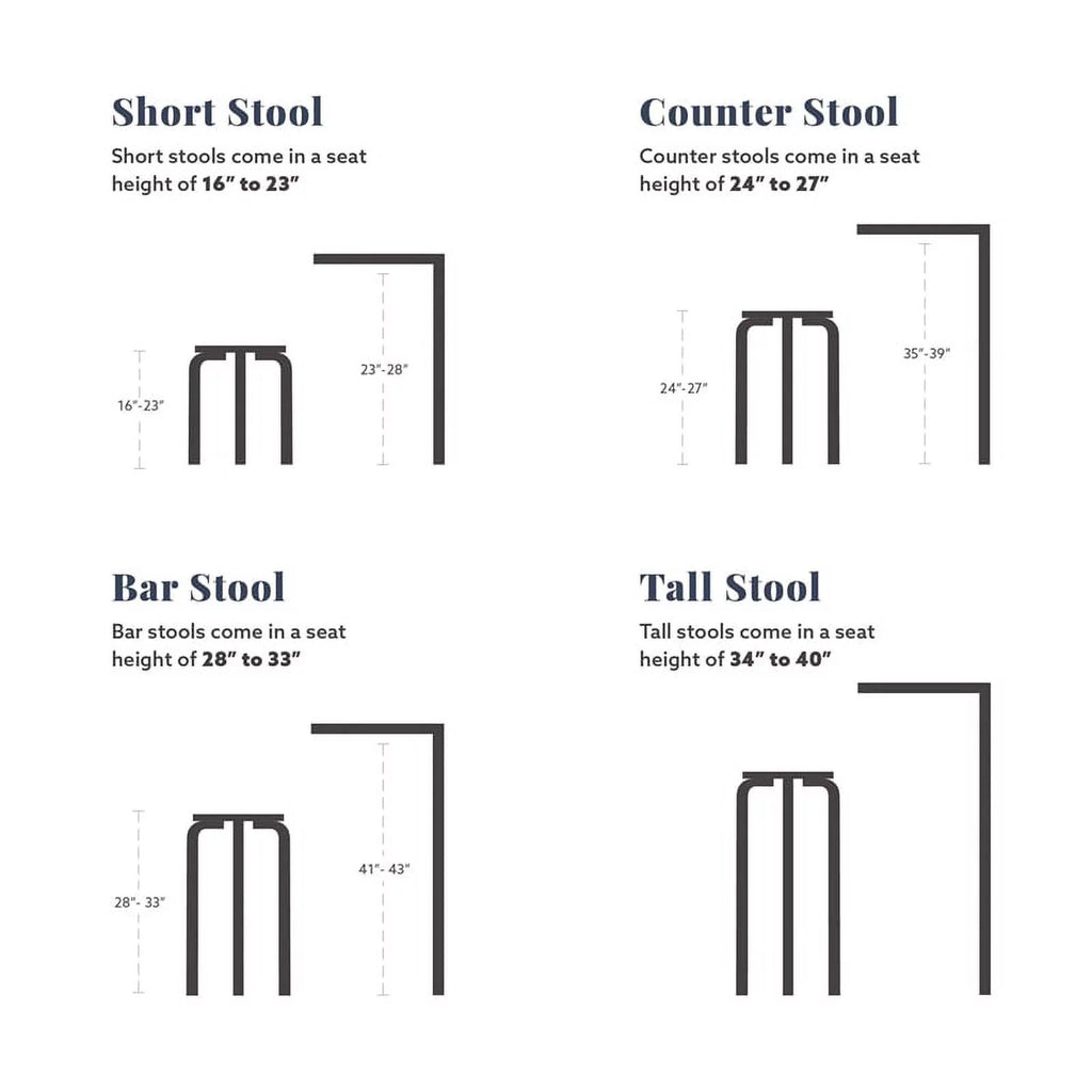 Black Wood Backless Counter Stool P463797