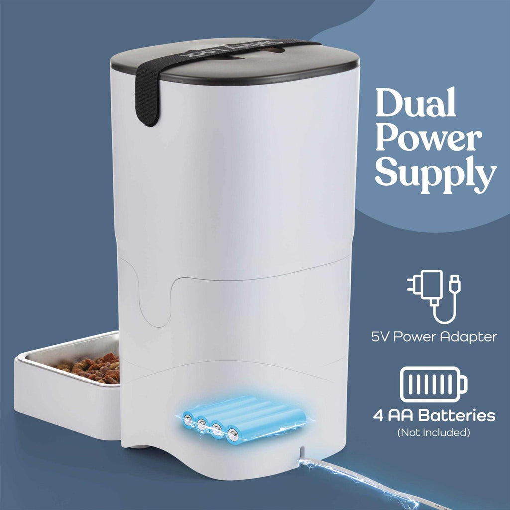 6-L Automatic Cat Food Dispenser with LCD Screen X264874