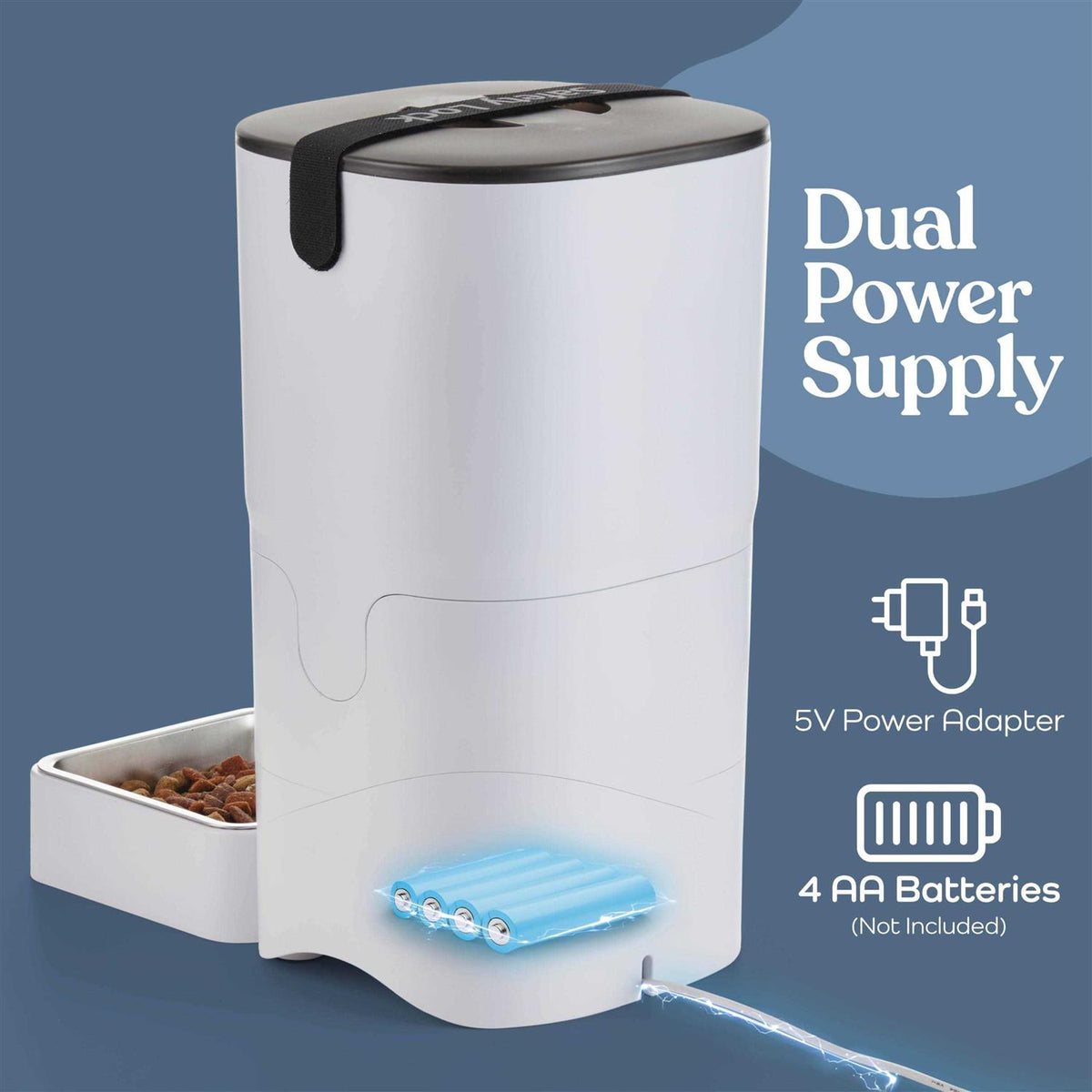 6-L Automatic Cat Food Dispenser with LCD Screen X264874