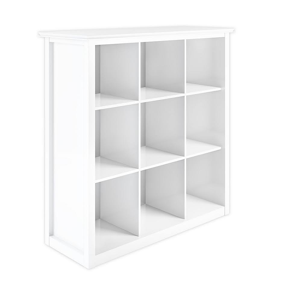 White 9 Cube Bookcase and Storage Unit F572596