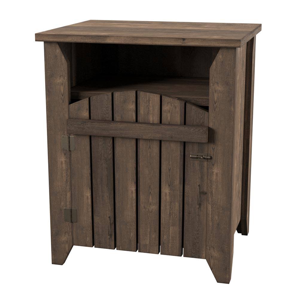 Reclaimed Oak End Table Q628