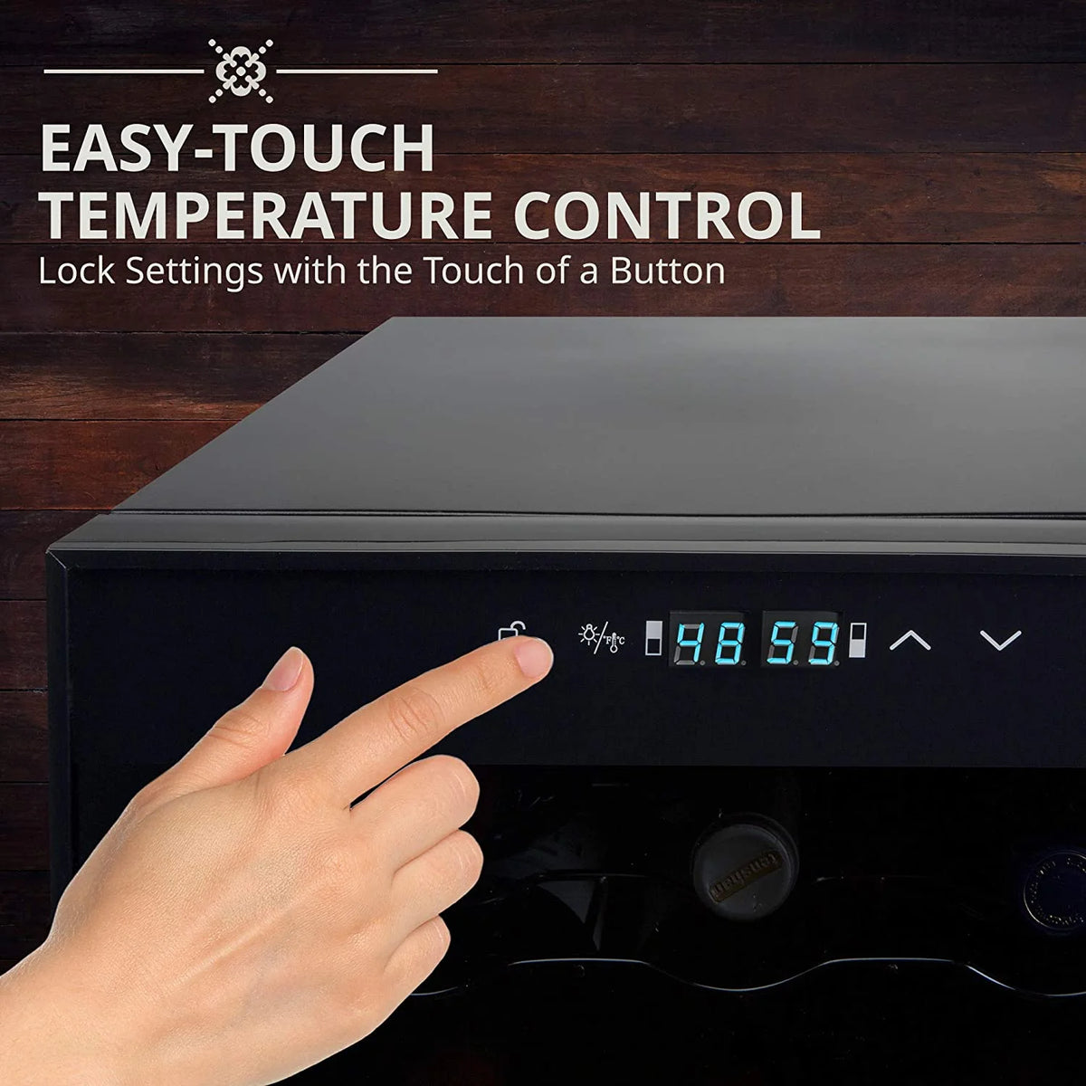 28 Bottle Compressor Wine Cooler Refrigerator J6561