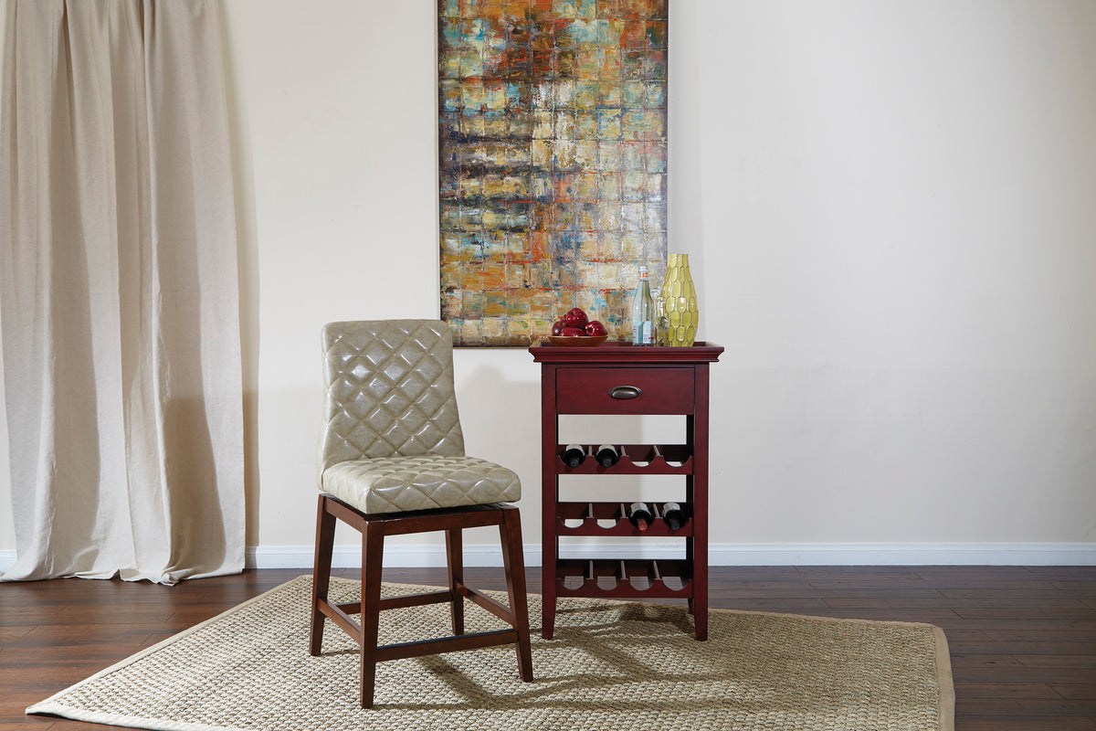 Vintage Wine Finish Wine Cabinet G370272