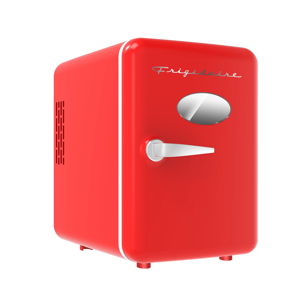 Portable Retro 6-Can Mini Cooler Red Q376