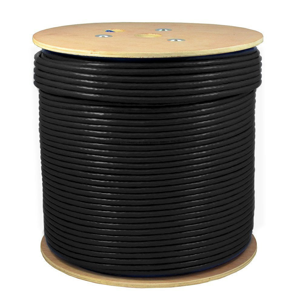 1000ft CAT6A S/FTP in-Wall CMR Rated Bare Copper Solid 23AWG Conductor 550Mhz Ethernet Wire F506