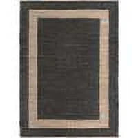 Black Navy Blue 9' x 12' Jute Rug Q6526