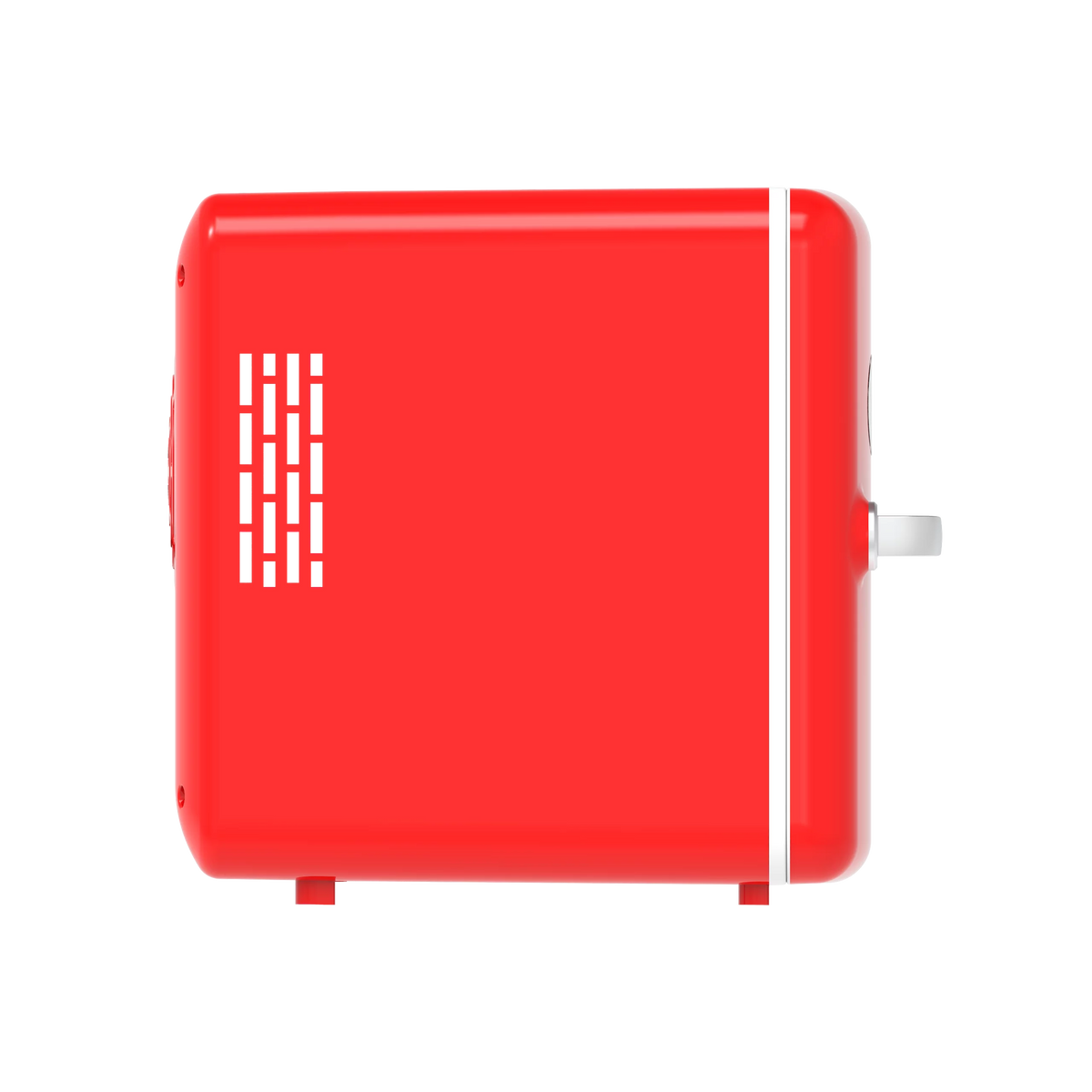 Portable Retro 6-Can Mini Cooler Red Q376