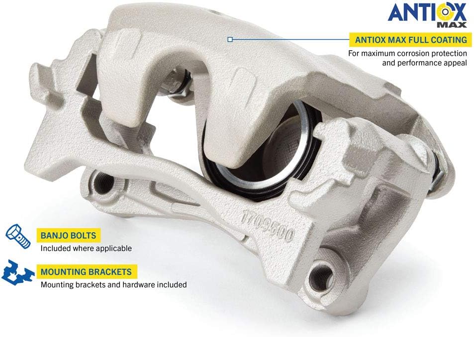 Front Brake Calipers Rotors Ceramic Pads J61613