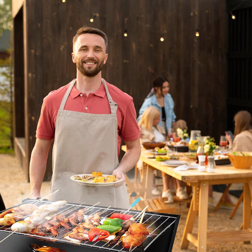 Foldable Charcoal Stainless Steel BBQ Grill Y5743