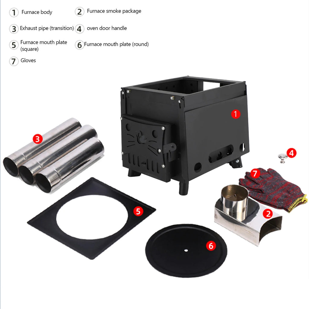 Portable Camping Wood Burning Stove A176582