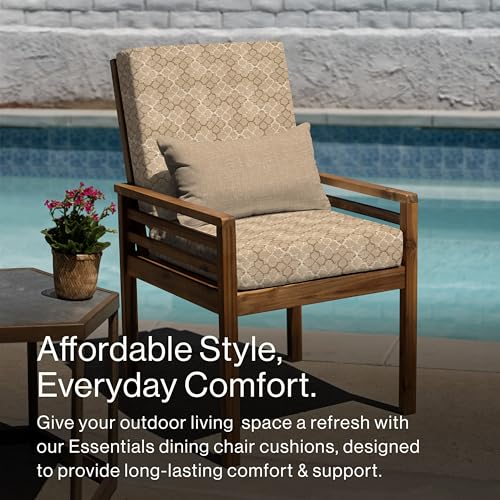 Outdoor Dining Chair Cushion 20 x 41 Navy W396313