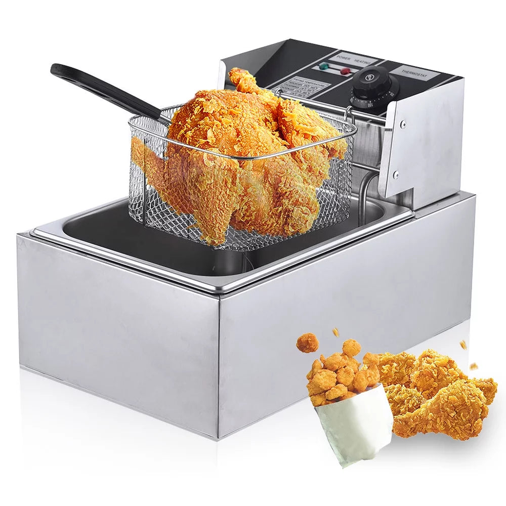 6L 2500W Stainless Steel Electric Fryer S799308