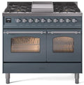 Blue Grey Dual Fuel Natural Gas Range S6541