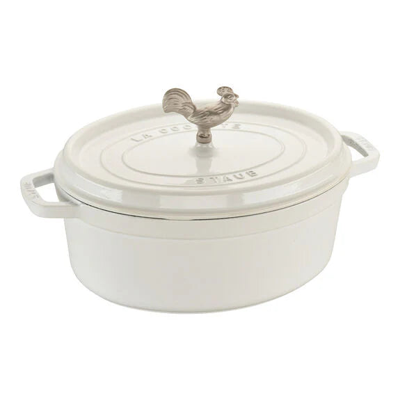 5.75 Qt. White Cast Iron Dutch Oven O228
