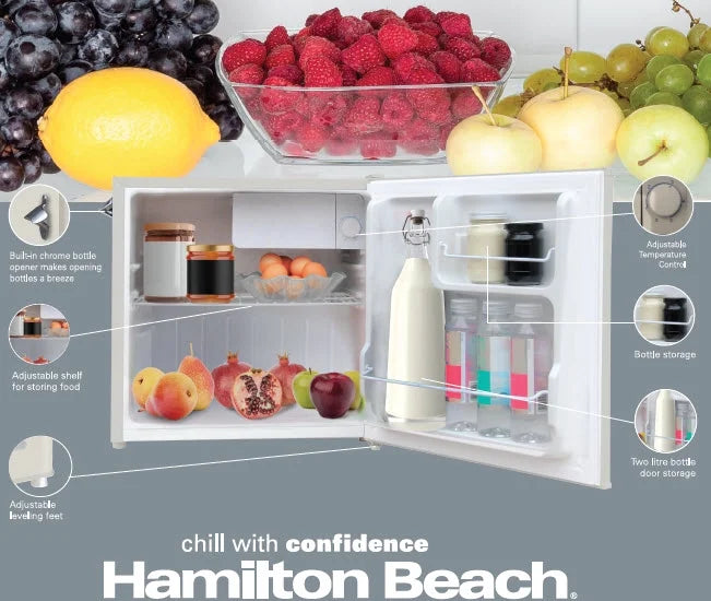 1.6 Cu. Ft. Retro Refrigerator with Bottle Opener, Cream D90849
